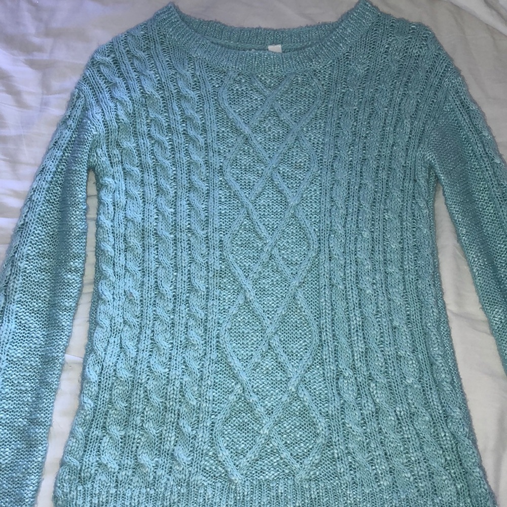 Teal Crew Neck Sweater- Aeropostale XS
